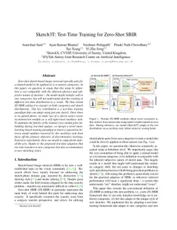 Sketch3T: Test-Time Training for Zero-Shot SBIR
