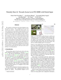 Partially Does It: Towards Scene-Level FG-SBIR with Partial Input