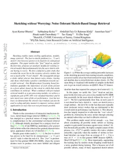 Sketching without Worrying: Noise-Tolerant Sketch-Based Image Retrieval