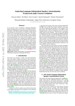 Analyzing Language-Independent Speaker Anonymization Framework under
  Unseen Conditions