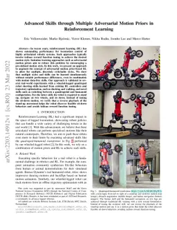 Advanced Skills through Multiple Adversarial Motion Priors in
  Reinforcement Learning