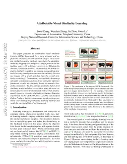Attributable Visual Similarity Learning