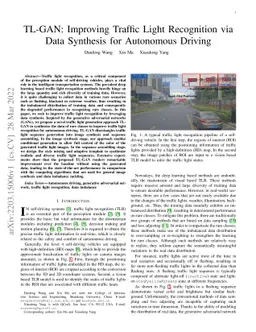 TL-GAN: Improving Traffic Light Recognition via Data Synthesis for
  Autonomous Driving