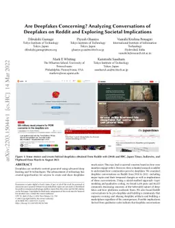 Are Deepfakes Concerning? Analyzing Conversations of Deepfakes on Reddit
  and Exploring Societal Implications