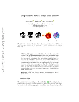 DeepShadow: Neural Shape from Shadow