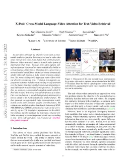 X-Pool: Cross-Modal Language-Video Attention for Text-Video Retrieval