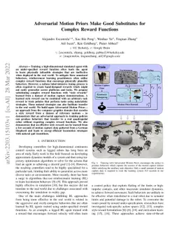Adversarial Motion Priors Make Good Substitutes for Complex Reward
  Functions