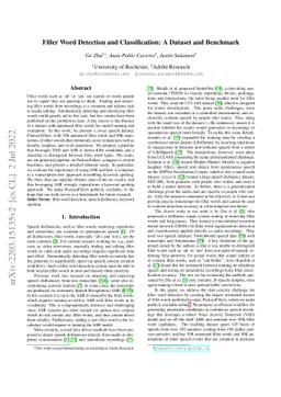 Filler Word Detection and Classification: A Dataset and Benchmark