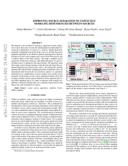 Improving Source Separation by Explicitly Modeling Dependencies Between
  Sources