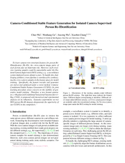 Camera-Conditioned Stable Feature Generation for Isolated Camera
  Supervised Person Re-IDentification