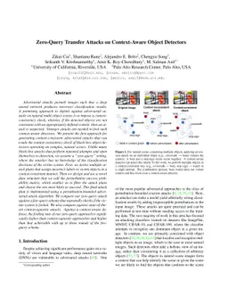 Zero-Query Transfer Attacks on Context-Aware Object Detectors