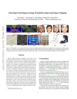 Semi-Supervised Image-to-Image Translation using Latent Space Mapping