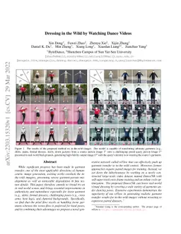 Dressing in the Wild by Watching Dance Videos