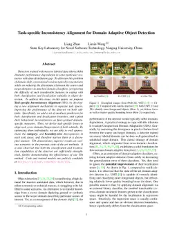 Task-specific Inconsistency Alignment for Domain Adaptive Object
  Detection