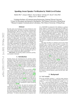 Spoofing-Aware Speaker Verification by Multi-Level Fusion