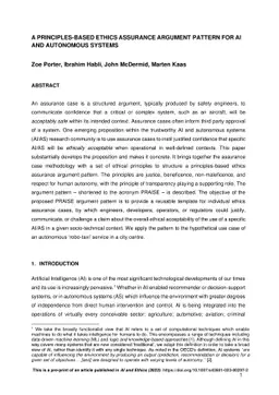 A Principles-based Ethics Assurance Argument Pattern for AI and
  Autonomous Systems