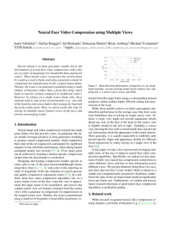 Neural Face Video Compression using Multiple Views