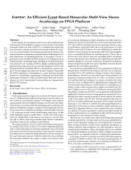 Eventor: An Efficient Event-Based Monocular Multi-View Stereo
  Accelerator on FPGA Platform