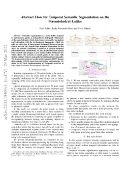Abstract Flow for Temporal Semantic Segmentation on the Permutohedral
  Lattice