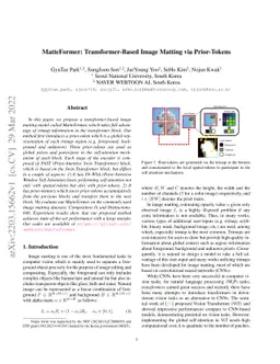 MatteFormer: Transformer-Based Image Matting via Prior-Tokens