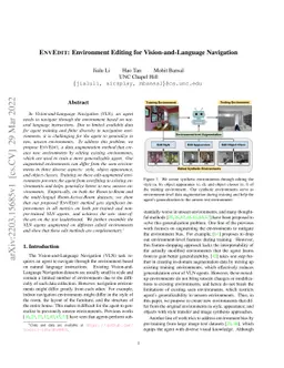 EnvEdit: Environment Editing for Vision-and-Language Navigation