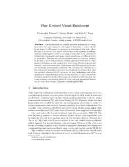Fine-Grained Visual Entailment