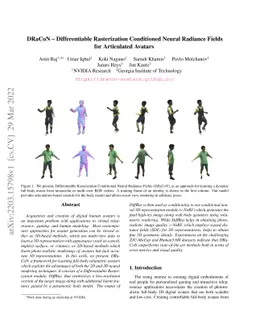 DRaCoN -- Differentiable Rasterization Conditioned Neural Radiance
  Fields for Articulated Avatars