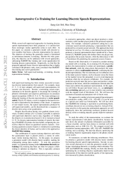 Autoregressive Co-Training for Learning Discrete Speech Representations