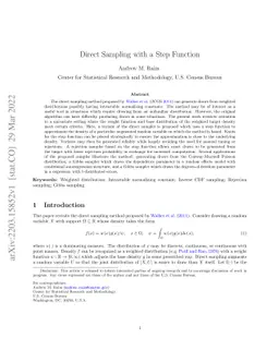 Direct Sampling with a Step Function