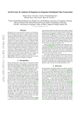 An Overview & Analysis of Sequence-to-Sequence Emotional Voice
  Conversion