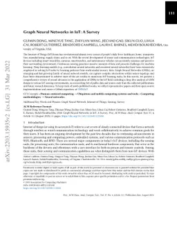 Graph Neural Networks in IoT: A Survey