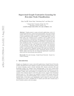 Supervised Graph Contrastive Learning for Few-shot Node Classification