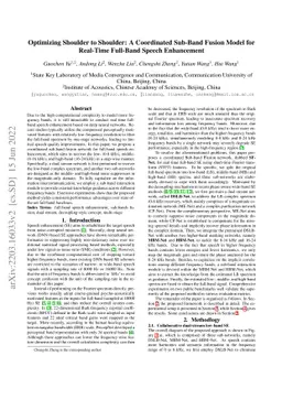 Optimizing Shoulder to Shoulder: A Coordinated Sub-Band Fusion Model for
  Real-Time Full-Band Speech Enhancement