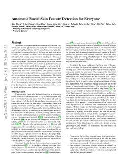 Automatic Facial Skin Feature Detection for Everyone