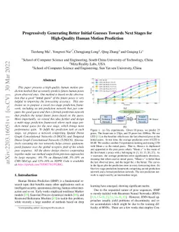 Progressively Generating Better Initial Guesses Towards Next Stages for
  High-Quality Human Motion Prediction
