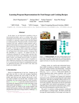 Learning Program Representations for Food Images and Cooking Recipes