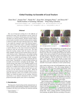 Global Tracking via Ensemble of Local Trackers