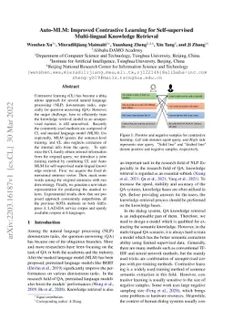 Auto-MLM: Improved Contrastive Learning for Self-supervised
  Multi-lingual Knowledge Retrieval