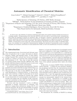 Automatic Identification of Chemical Moieties