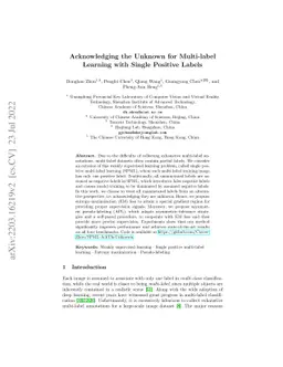 Acknowledging the Unknown for Multi-label Learning with Single Positive
  Labels