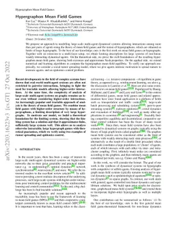 Hypergraphon Mean Field Games