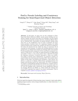 PseCo: Pseudo Labeling and Consistency Training for Semi-Supervised
  Object Detection
