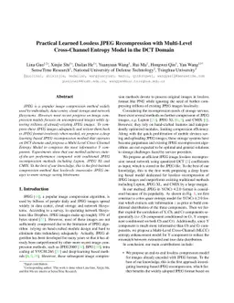 Practical Learned Lossless JPEG Recompression with Multi-Level
  Cross-Channel Entropy Model in the DCT Domain