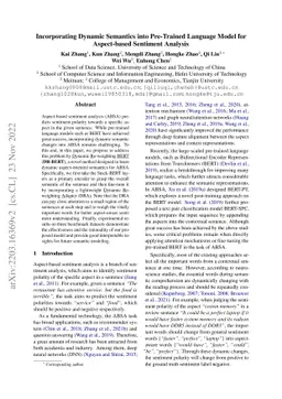 Incorporating Dynamic Semantics into Pre-Trained Language Model for
  Aspect-based Sentiment Analysis