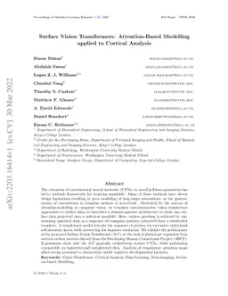 Surface Vision Transformers: Attention-Based Modelling applied to
  Cortical Analysis