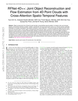 RFNet-4D++: Joint Object Reconstruction and Flow Estimation from 4D
  Point Clouds with Cross-Attention Spatio-Temporal Features