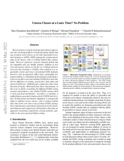 Unseen Classes at a Later Time? No Problem