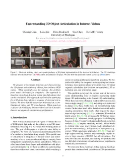 Understanding 3D Object Articulation in Internet Videos