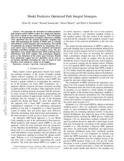 Model Predictive Optimized Path Integral Strategies