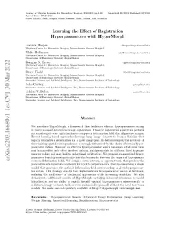 Learning the Effect of Registration Hyperparameters with HyperMorph